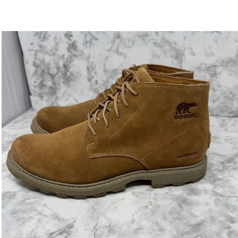 Sorel Madson Chukka Waterproof Suede Boots‎ Mens 9 Brown NM2560-225